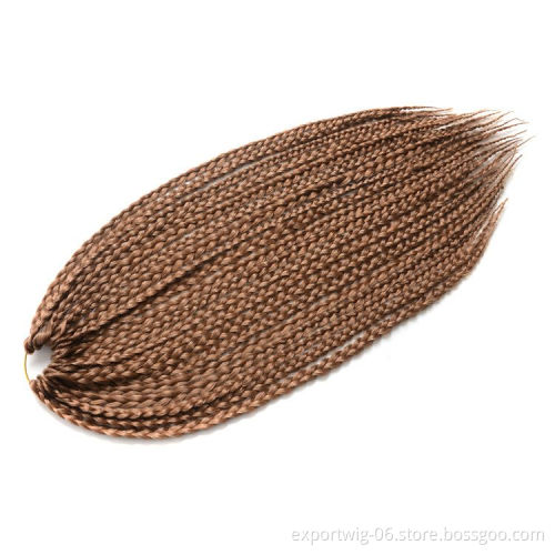 Answer handmade box braids hair box  two tone color synthetic braiding hair synthetic hair extension